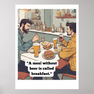 Poster Citation de bière