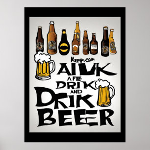 Poster Citation de bière