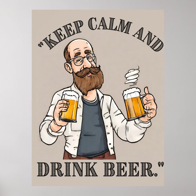 Poster Citation de bière (Devant)