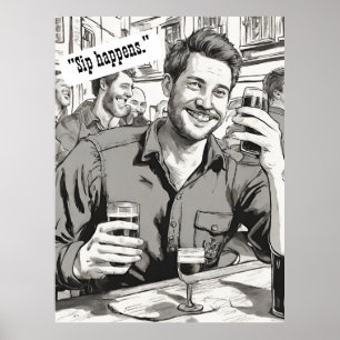 Poster Citation de bière