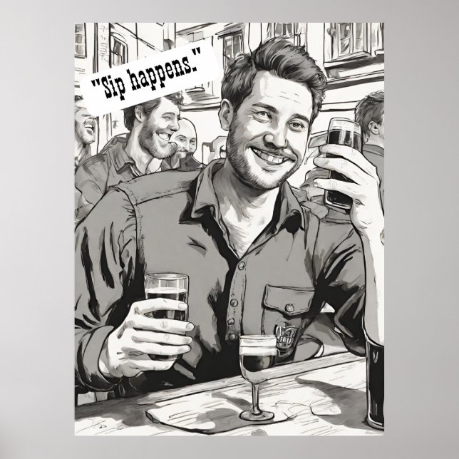 Poster Citation de bière (Devant)