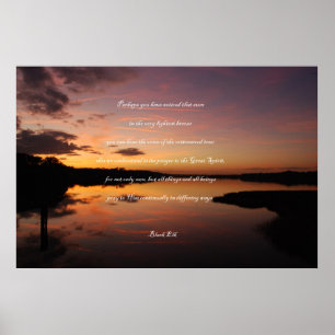 Poster Citation De Black Elk - Peut-Être Avez-Vous Remarq