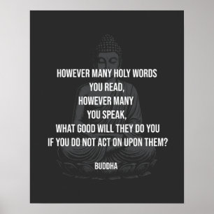 Poster Citation de Bouddha