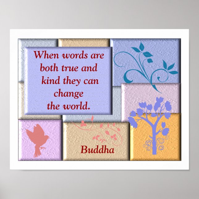 Poster Citation de Bouddha - Art d'affiche (Devant)