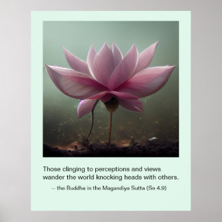 Poster Citation de Bouddha sur les personnes d'opinion PI