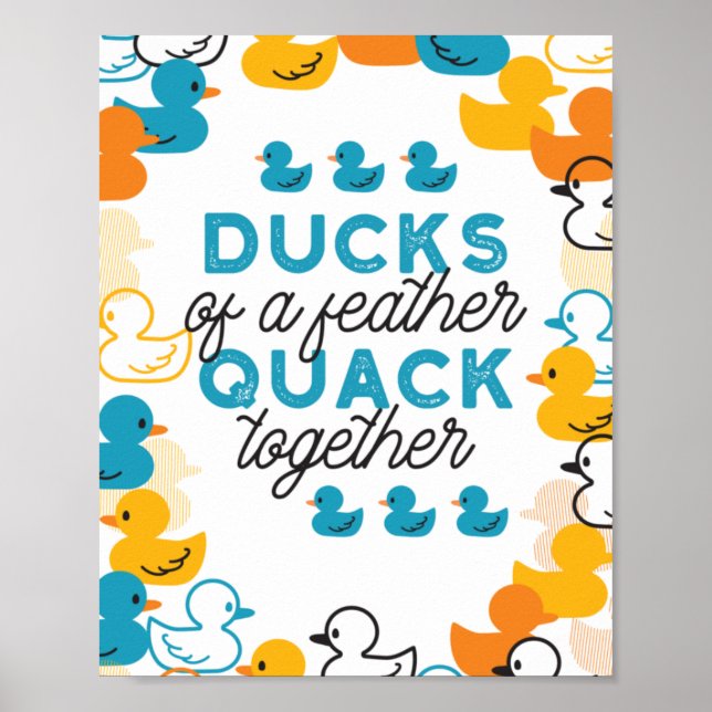 Poster Citation De Canards Amusants (Devant)