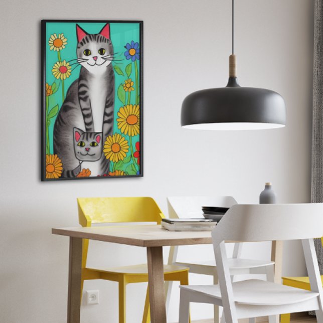 Poster Citation de chats et de chatons en plastique migno (Créateur téléchargé)