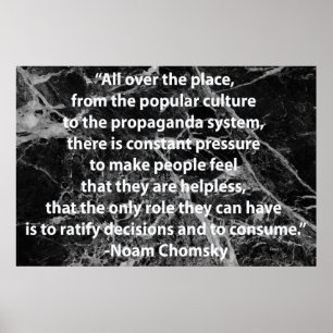 Poster Citation de Chomsky