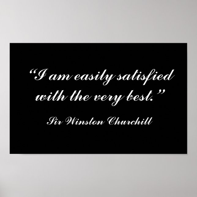 Poster Citation de Churchill (Devant)