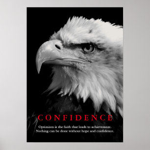 Poster Citation de confiance motivationnelle de l'aigle