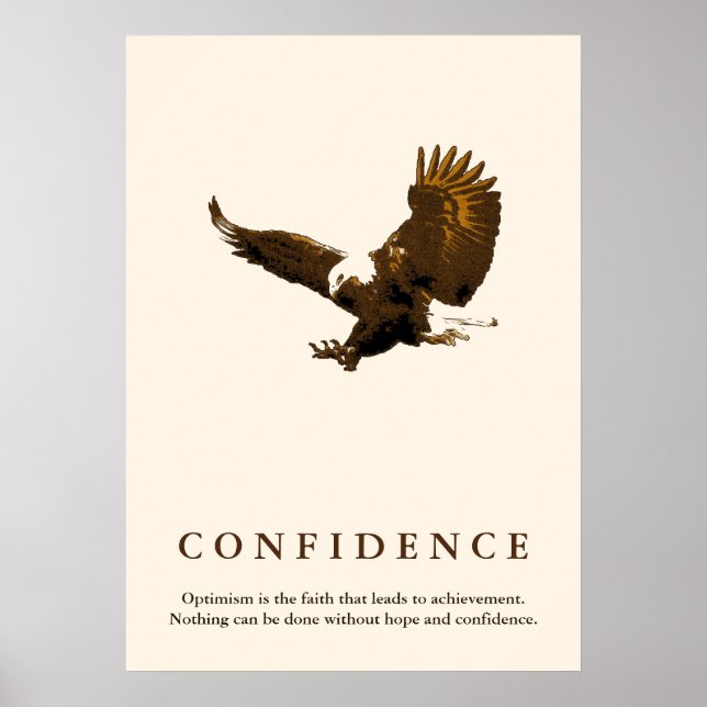 Poster Citation de confiance motivationnelle de l'aigle S (Devant)