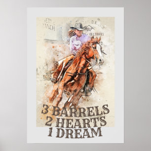 Poster Citation de course de baril