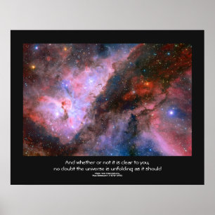 Poster Citation de Desiderata - Carina Nebula, Eta Carina