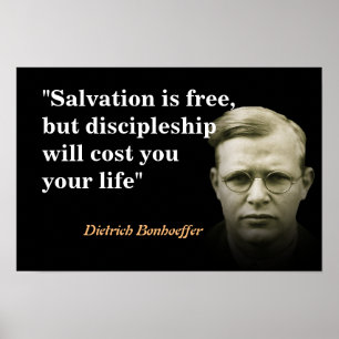 Poster Citation De Dietrich Bonhoeffer Sur Le Salut