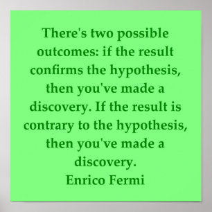 Poster citation de enrico fermi