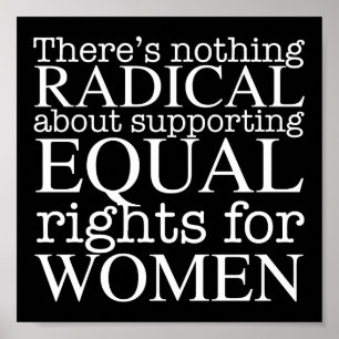 Poster Citation de femmes radicales sur les droits des fe