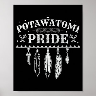 Poster Citation de fierté amérindienne pour un Potawatomi