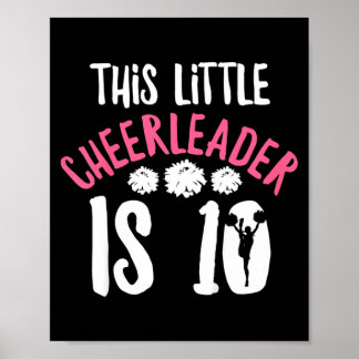 Poster Citation de fille de cheer pour une cheerleader de