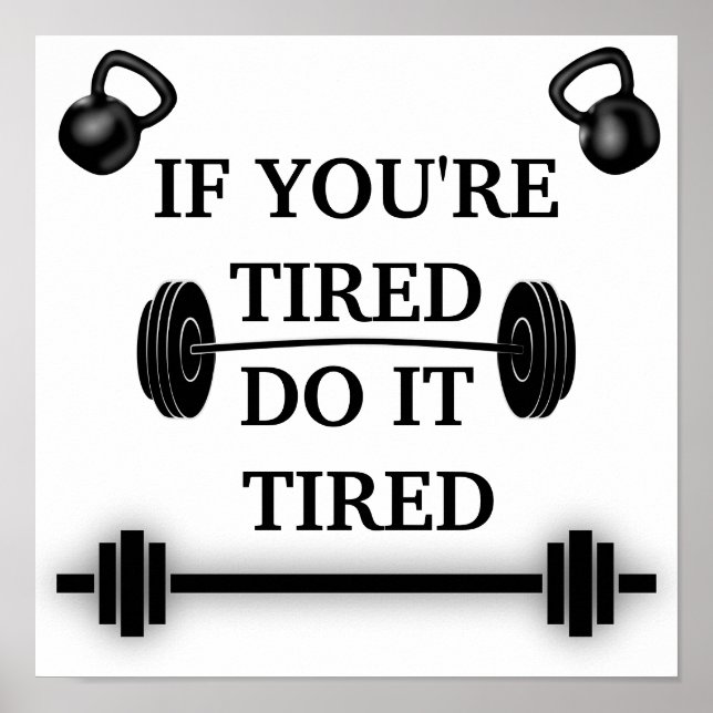 Poster Citation De Fitness Motivationnelle (Devant)