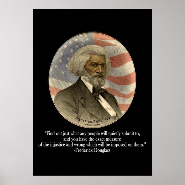 Poster Citation de Frederick Douglass (Devant)