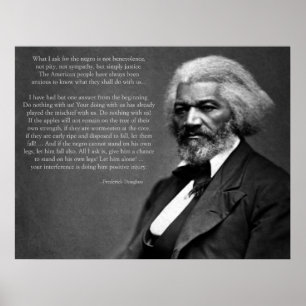 Poster Citation de Frederick Douglass