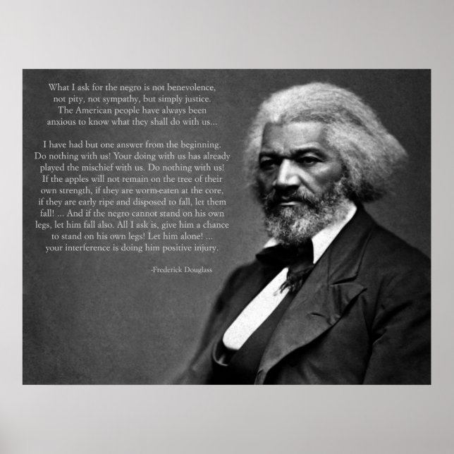 Poster Citation de Frederick Douglass (Devant)