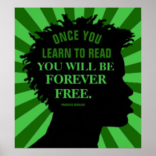 Poster Citation de Frederick Douglass 18"X20"