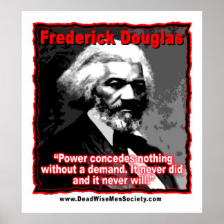 Poster Citation de Frederick Douglass Power
