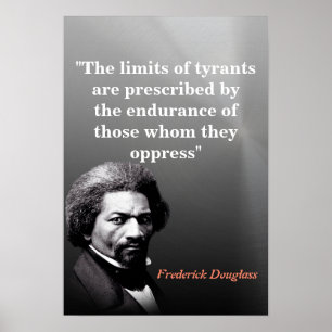 Poster Citation de Frederick Douglass sur les Limites des