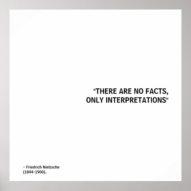 Poster Citation de Friedrich Nietzsche (Devant)