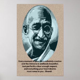 Poster Citation de Gandhi