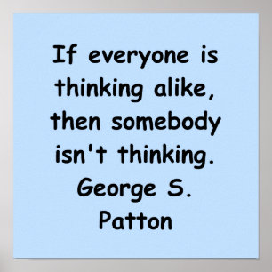 Poster citation de george s patton
