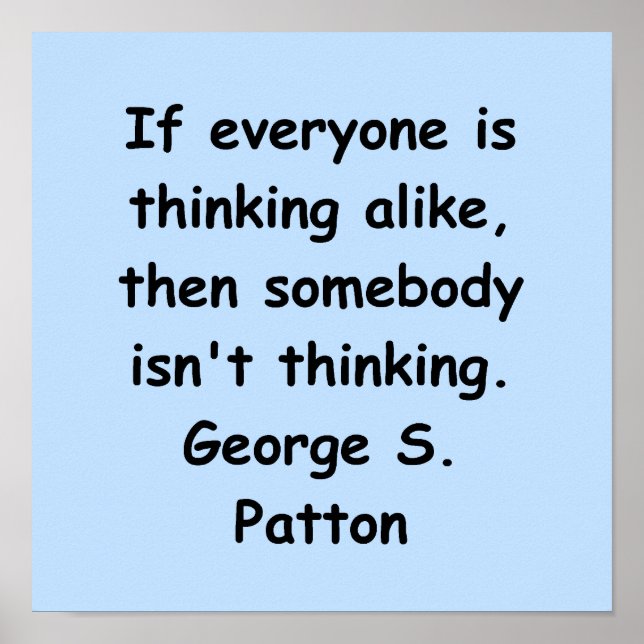 Poster citation de george s patton (Devant)