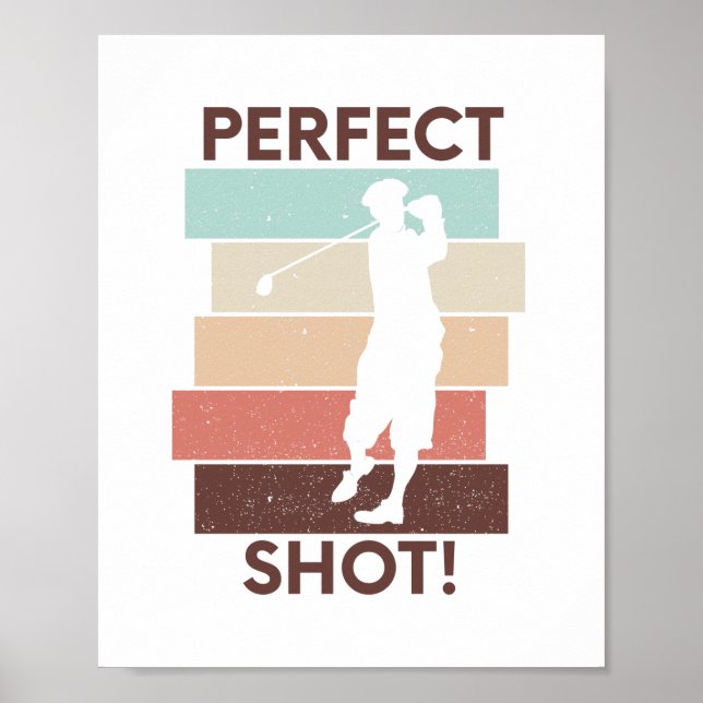 Poster Citation de golf motivationnelle (Devant)