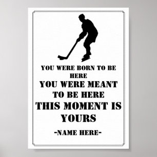 Poster Citation de hockey