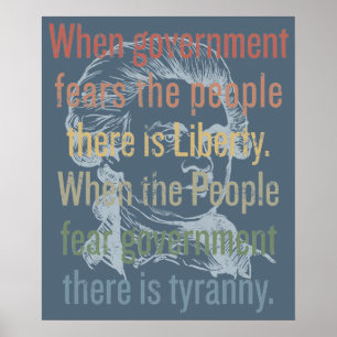 Poster Citation de Jefferson Liberty Imprimer