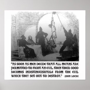 Poster Citation de John Locke sur les extrémités et les