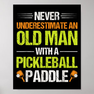 Poster Citation de joueur de pickleball amusant Picklebal