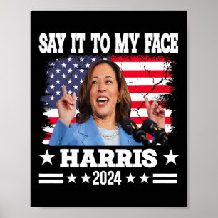 Poster Citation De Kamala Harris 2024 À Mon Visage