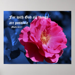 Poster Citation De La Bible Inspirationnelle Avec Dieu Ma
