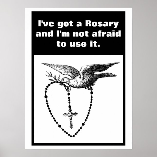 Poster Citation de la branche de Saint Rosaire Dove Saint (Devant)