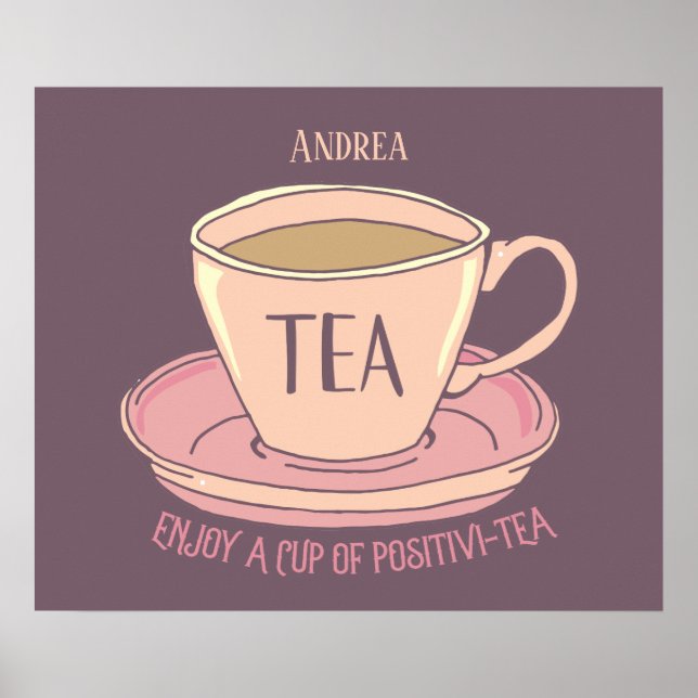 Poster Citation de la Coupe de Thé Positif (Devant)