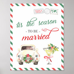 Poster Citation de la fête de Noël du Mariage