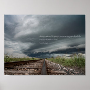 Poster Citation de la tempête Haruki Murakami