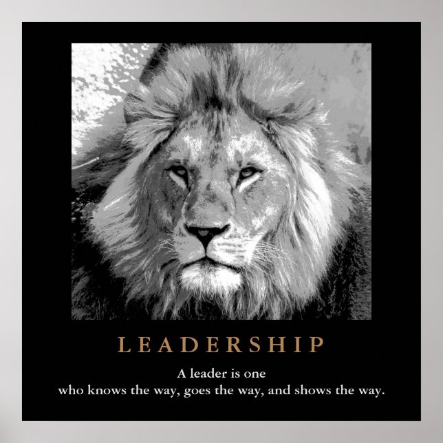 Poster Citation de leadership motivationnel (Devant)