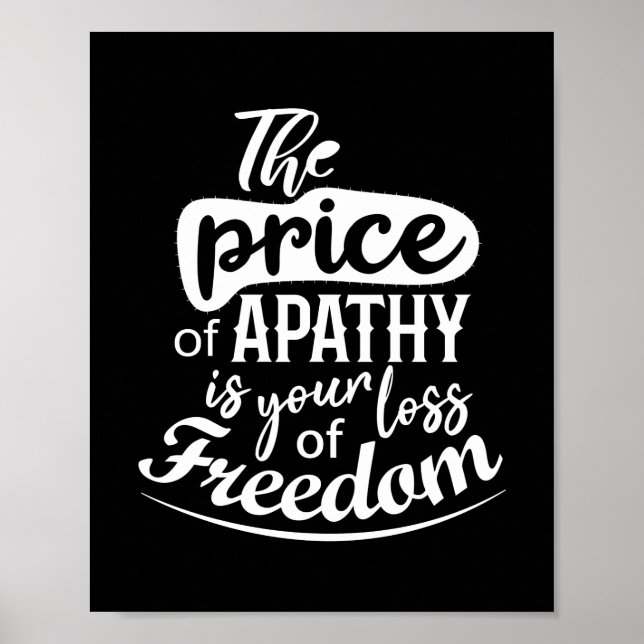 Poster Citation de liberté d'inspiration (Devant)