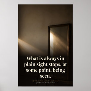 Poster Citation de livre : Ce qui est toujours sous nos y