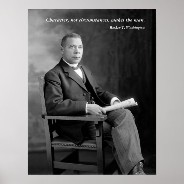 Poster Citation de livre T. Washington (Devant)