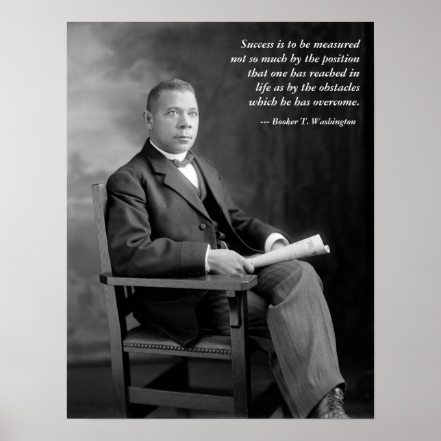 Poster Citation de livre T. Washington (Devant)