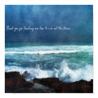 Citation de l'océan hawaïen Vaves Aqua Surf bleu T